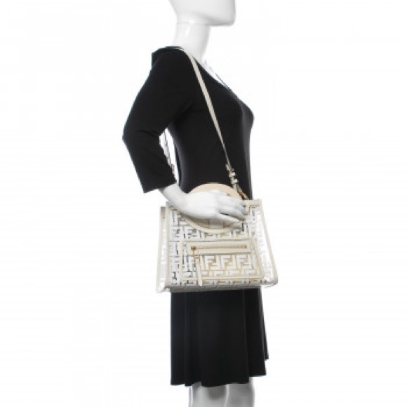 🚫⛔️SOLD⛔️🚫FENDI TPU FF Glass Runaway Shopper - Picture 7 of 8